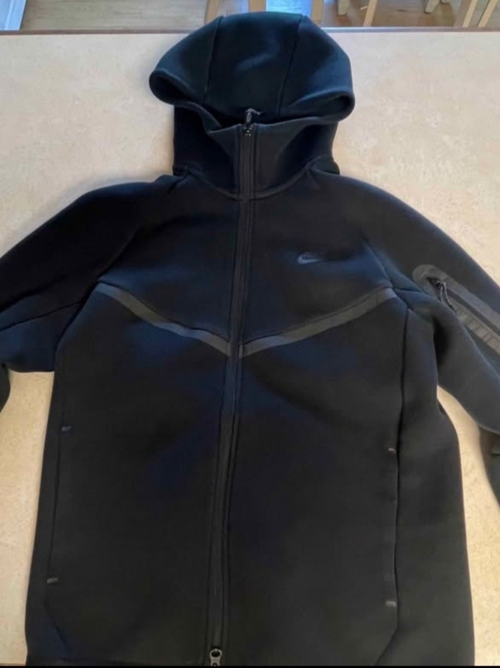 Nike Black Hooded Performance Full-Zip Jacket